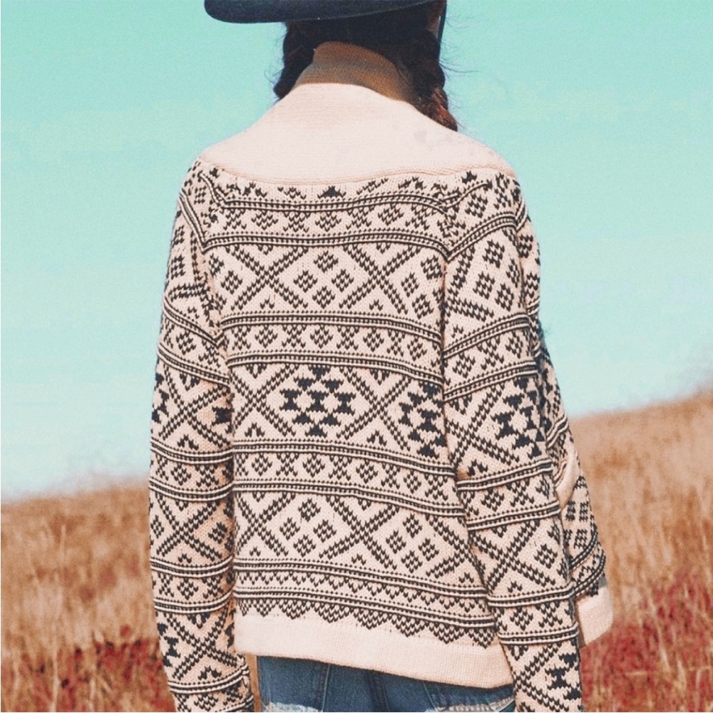 The Great. Lodge Fair Isle Holiday Cardigan Sweater